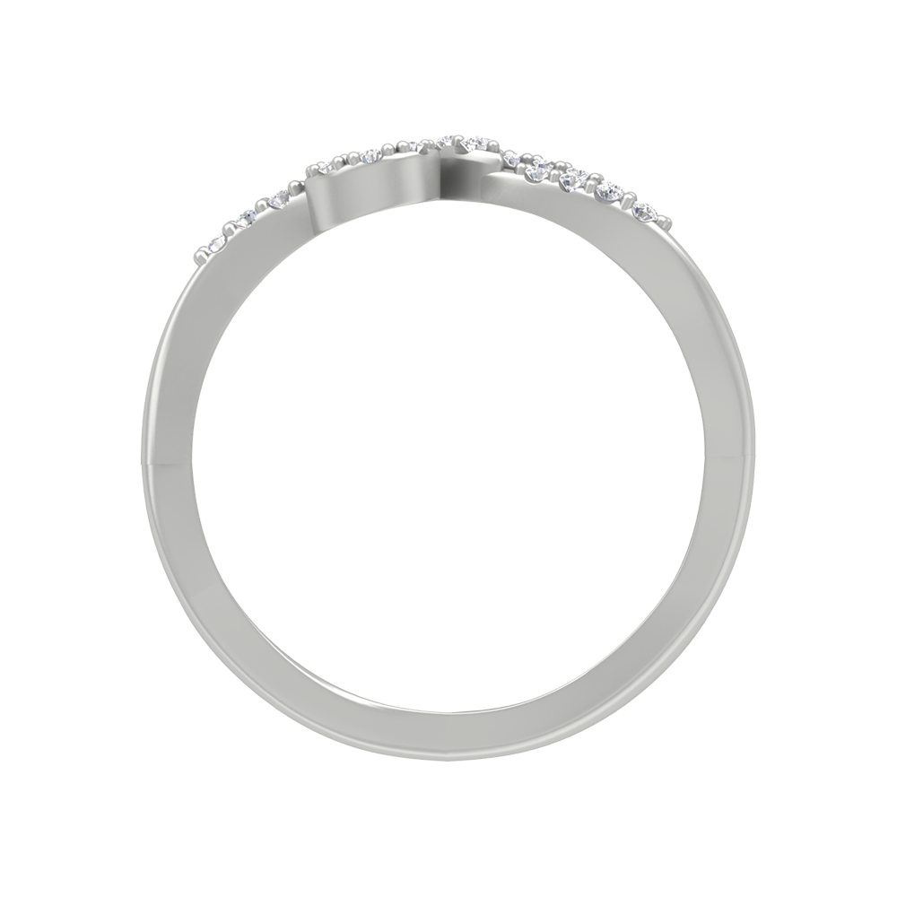 Arissa Diamond Ring In 925 Sterling Silver - Nine