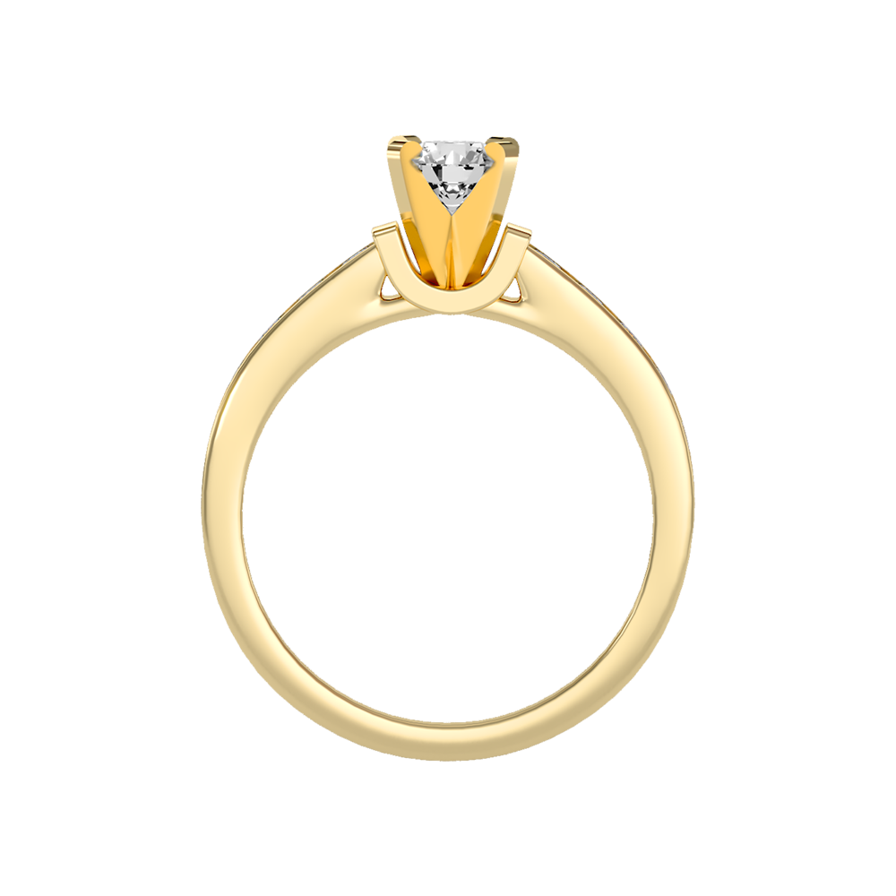 Aristocratic Solitaire Ring In 925 Sterling Silver - Two