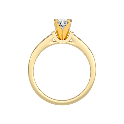 Aristocratic Solitaire Ring In 925 Sterling Silver - Two
