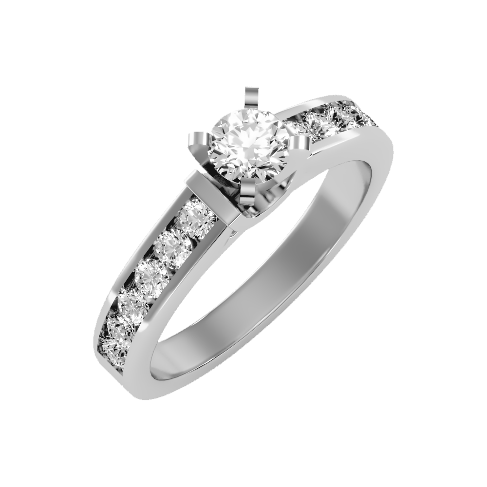 Aristocratic Solitaire Ring - Five