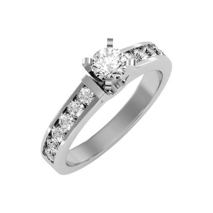 Aristocratic Solitaire Ring - Five