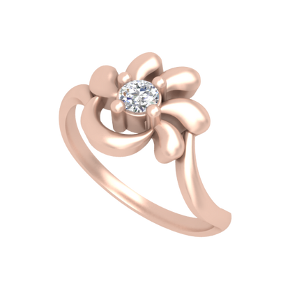 Artistic Eye Single Stone Ring In 925 Sterling Silver - One