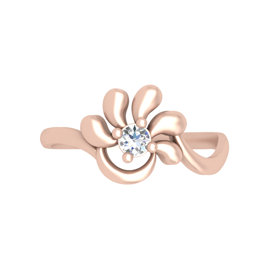 Artistic Eye Single Stone Ring - Two