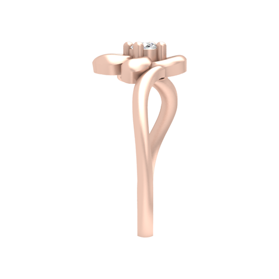 Artistic Eye Single Stone Ring - Three