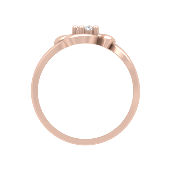 Artistic Eye Single Stone Ring - Four