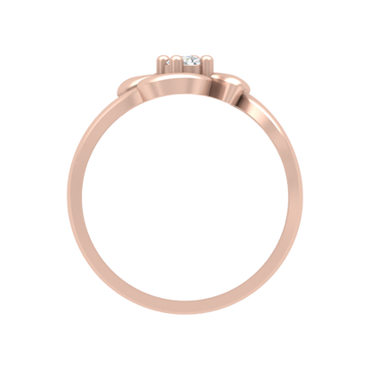 Artistic Eye Single Stone Ring - Four