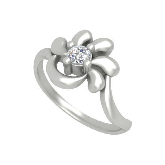 Artistic Eye Single Stone Ring - Five