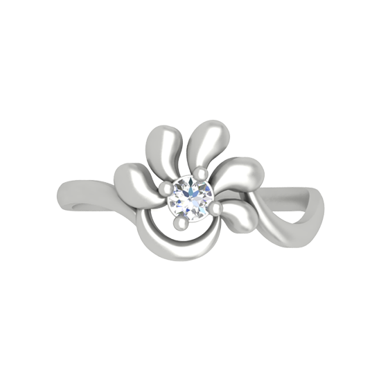 Artistic Eye Single Stone Ring - Six