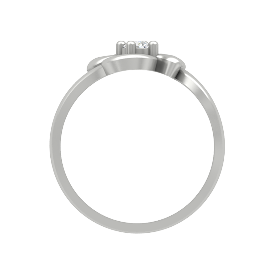 Artistic Eye Single Stone Ring In 925 Sterling Silver - Seven