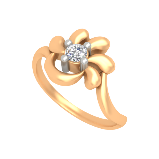 Artistic Eye Single Stone Ring In 925 Sterling Silver - Nine