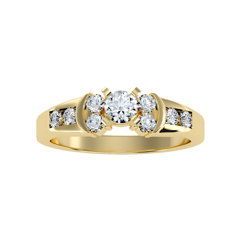 Artistic Solitaire Ring - Ten