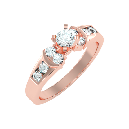 Artistic Solitaire Ring - Five