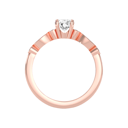 Astonishing Solitaire Ring In 925 Sterling Silver - Eleven