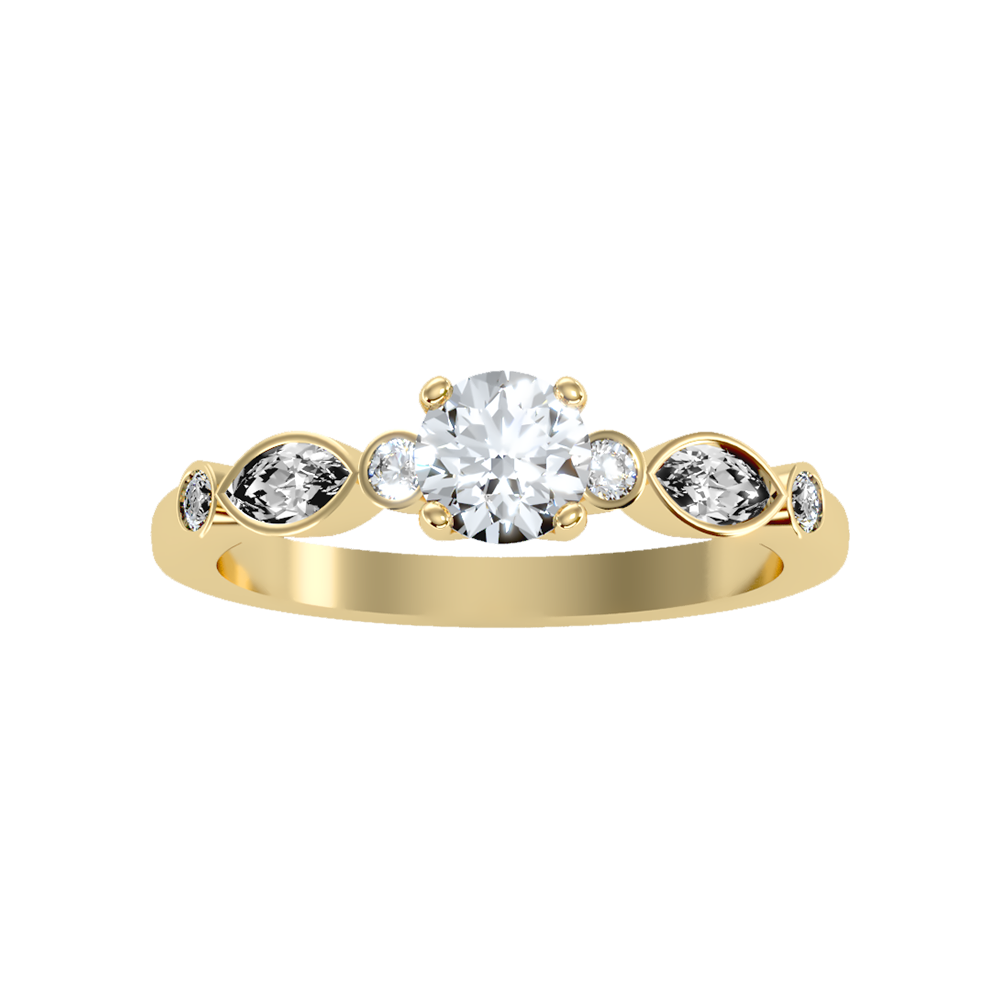 Astonishing Solitaire Ring In 925 Sterling Silver - Four