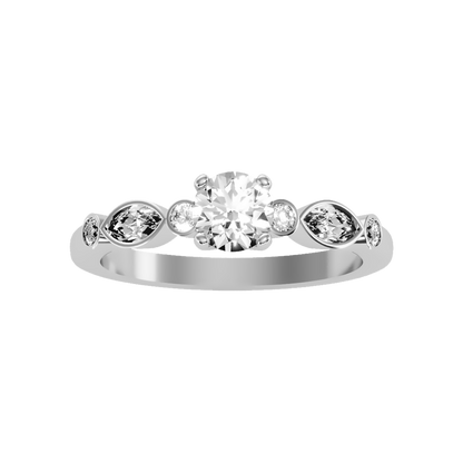 Astonishing Solitaire Ring In 925 Sterling Silver - Seven