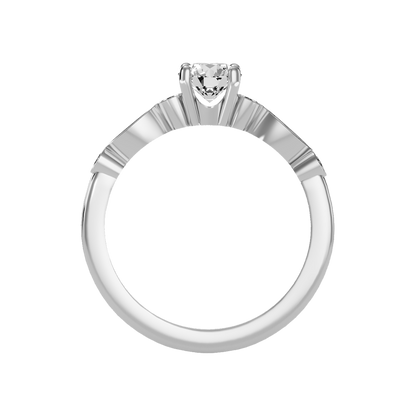Astonishing Solitaire Ring In 925 Sterling Silver - Nine