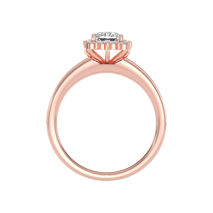 Astounding Diamond Engagement Ring In 925 Sterling Silver - Two