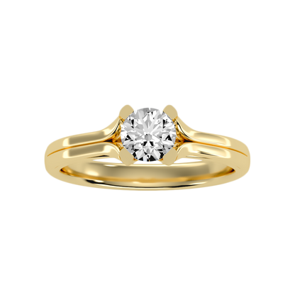 Atano Classic Solitaire Ring In 925 Sterling Silver - Ten