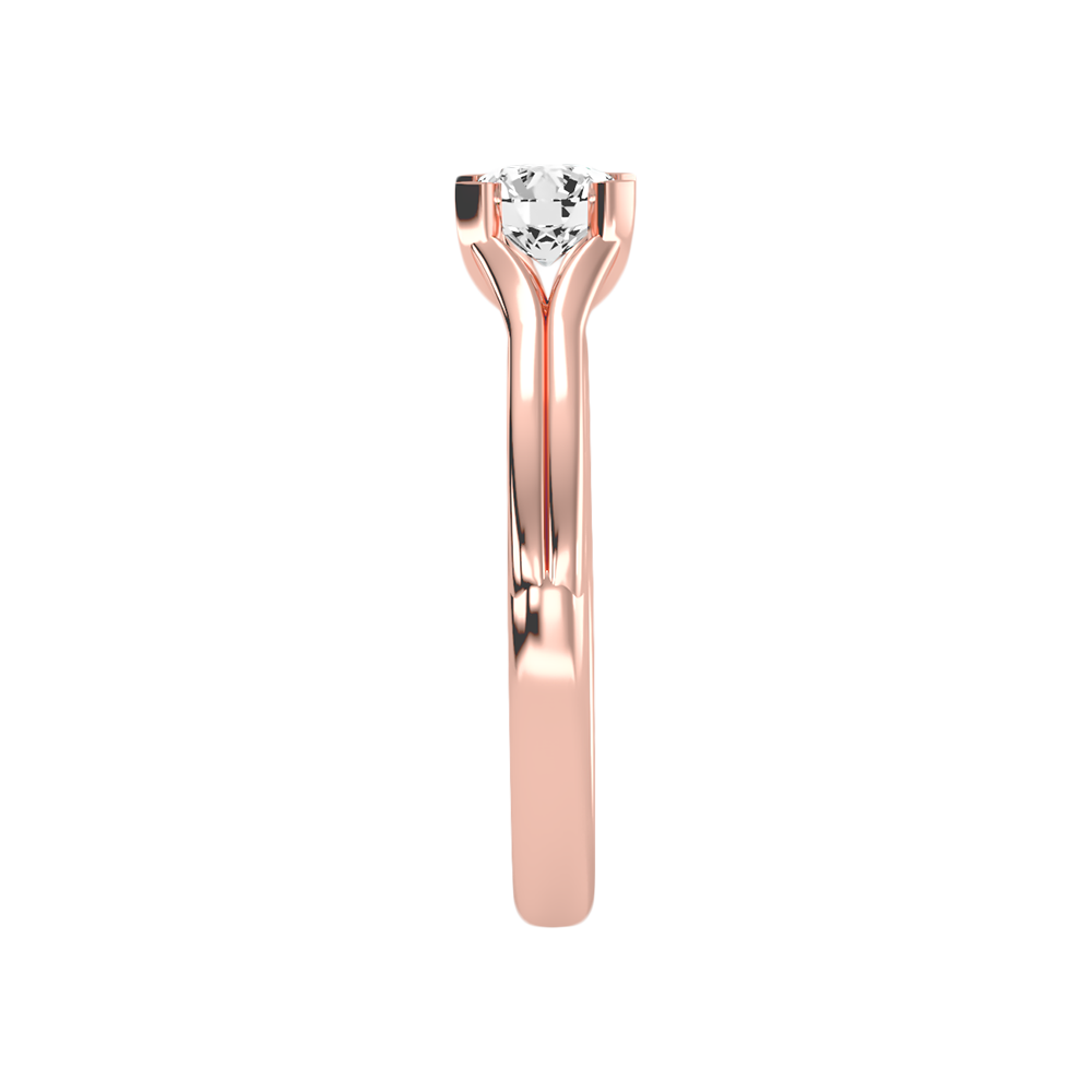 Atano Classic Solitaire Ring In 925 Sterling Silver - Four
