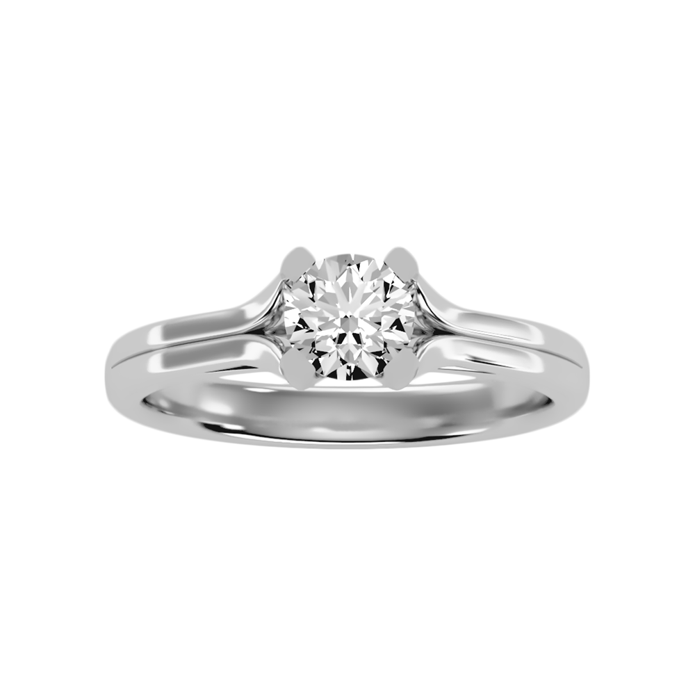 Atano Classic Solitaire Ring In 925 Sterling Silver - Six