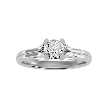Atano Classic Solitaire Ring In 925 Sterling Silver - Six
