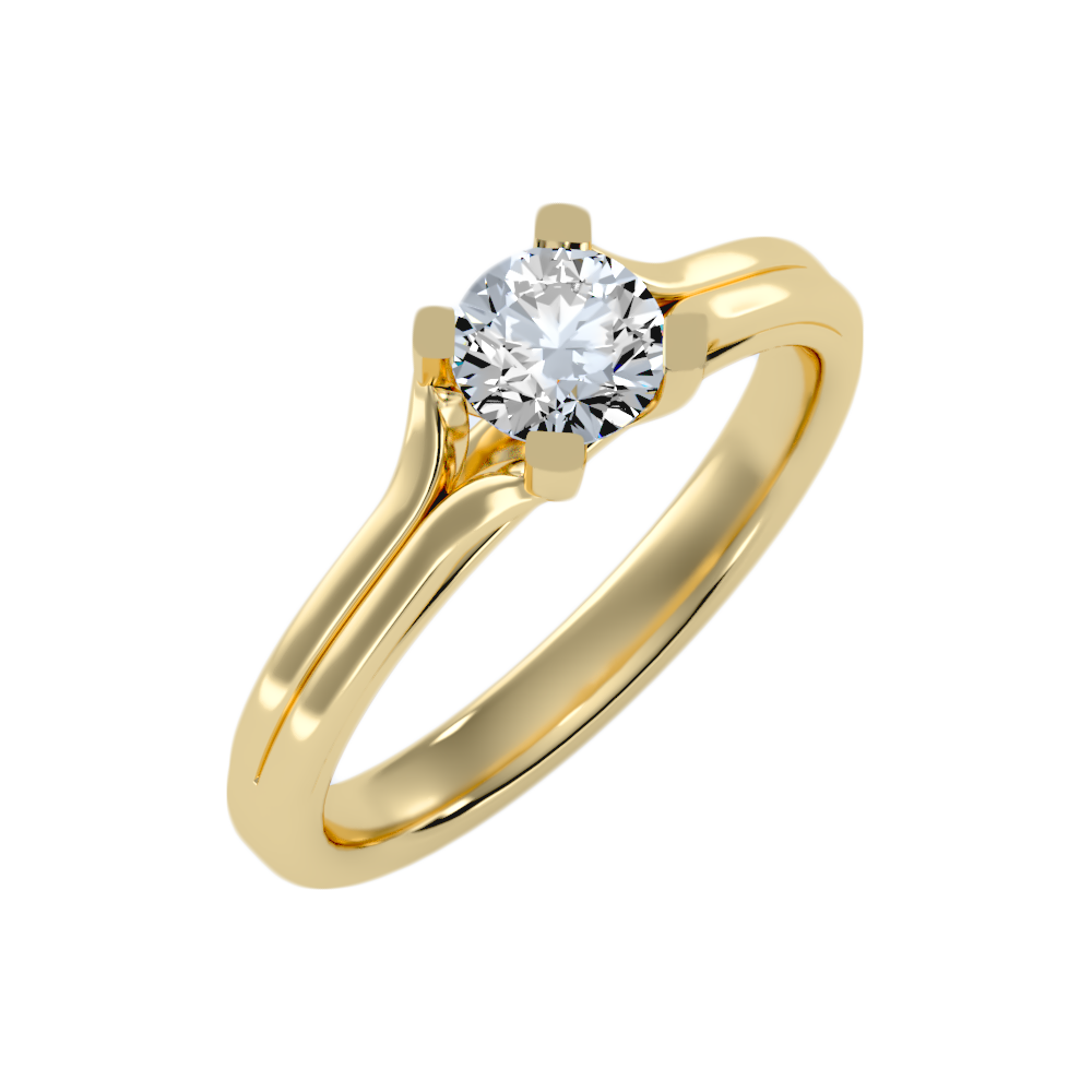 Atano Classic Solitaire Ring In 925 Sterling Silver - Nine