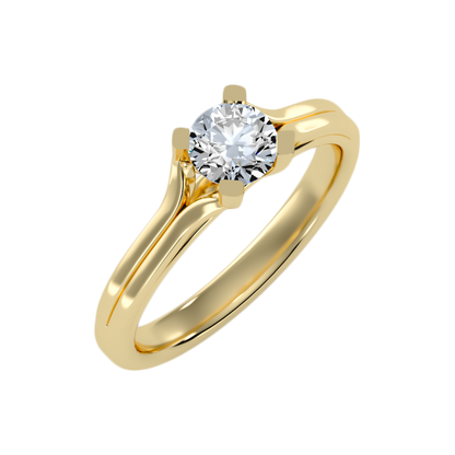 Atano Classic Solitaire Ring In 925 Sterling Silver - Nine