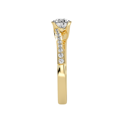 Atractiva Solitaire Ring In 925 Sterling Silver - Eleven
