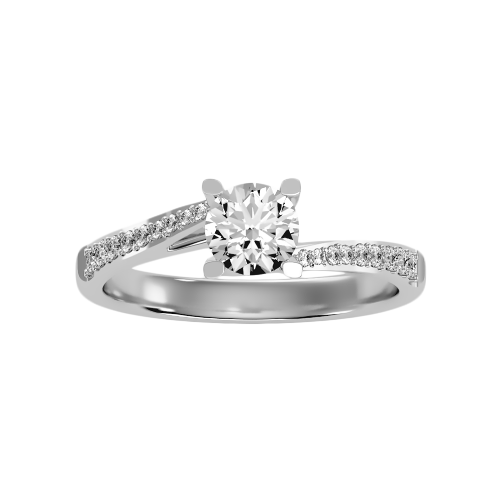 Atractiva Solitaire Ring In 925 Sterling Silver - Three