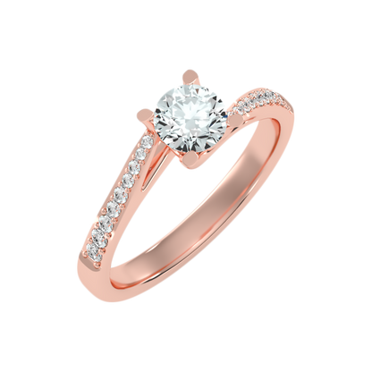 Atractiva Solitaire Ring In 925 Sterling Silver - Five