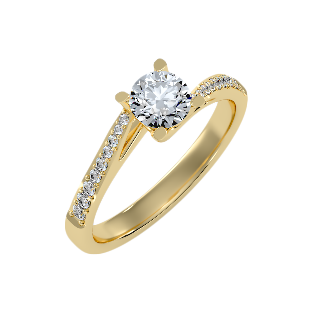 Atractiva Solitaire Ring In 925 Sterling Silver - Nine
