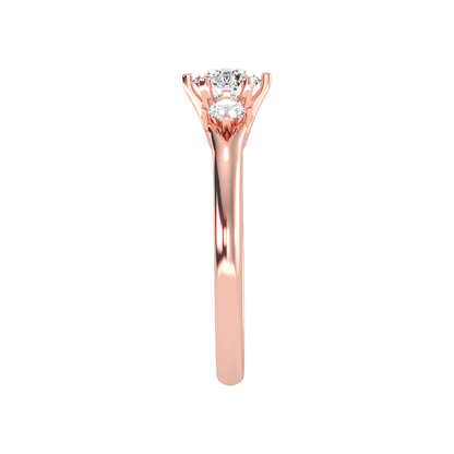 August Tri Stone Ring - Three