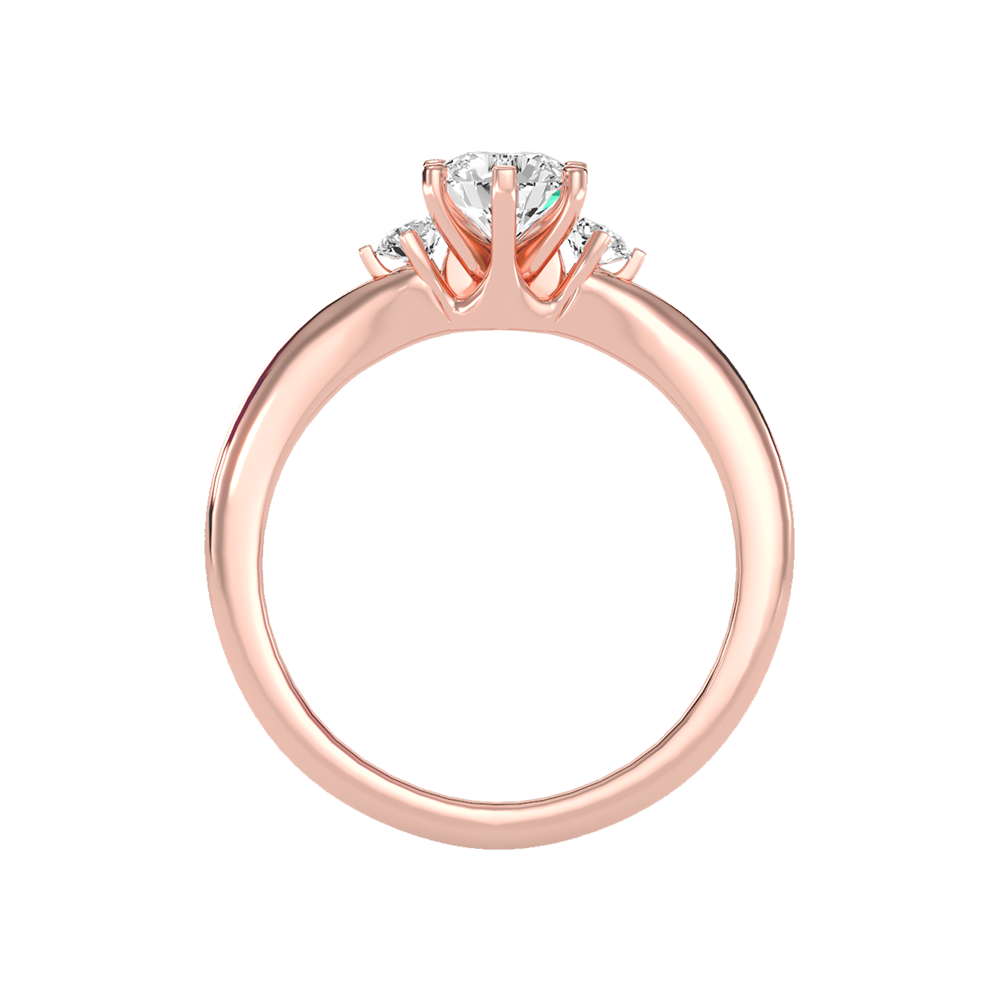 August Tri Stone Ring - Four