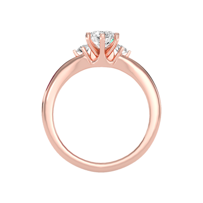 August Tri Stone Ring - Four