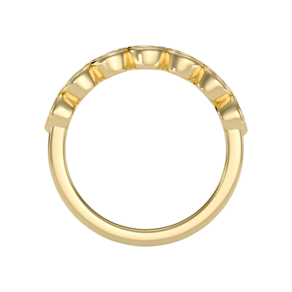 Auroraous Half Eternity Band In 925 Sterling Silver - Twelve