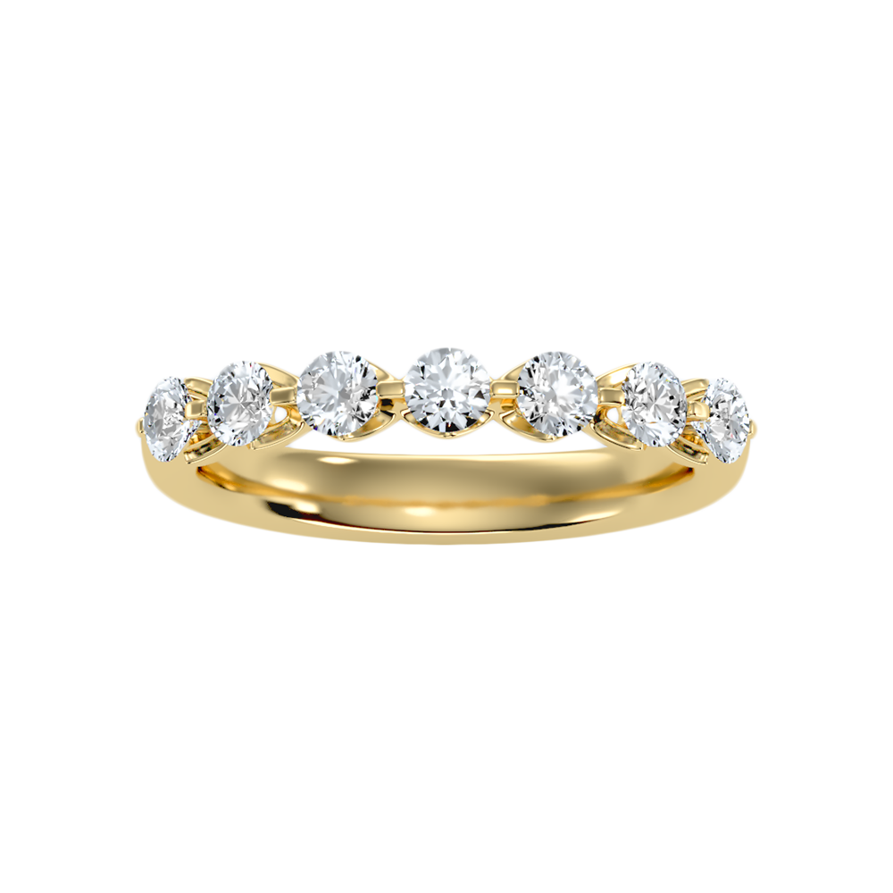 Aurora Seven Stone Ring In 925 Sterling Silver - Ten