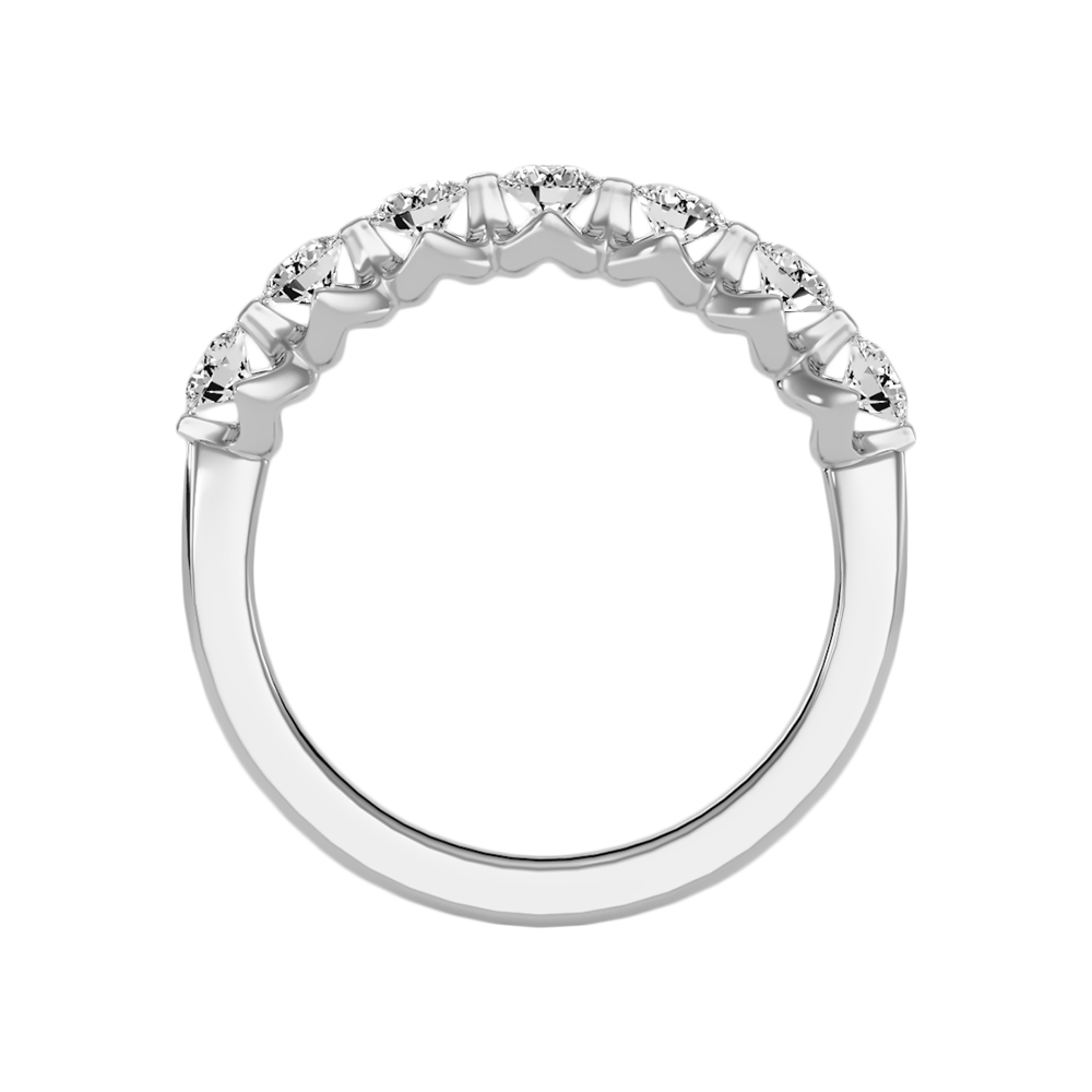 Aurora Seven Stone Ring In 925 Sterling Silver - Two
