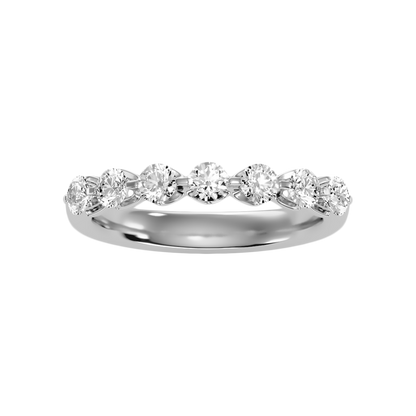 Aurora Seven Stone Ring In 925 Sterling Silver - Three