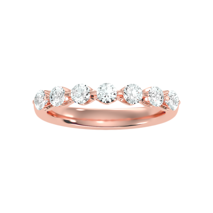 Aurora Seven Stone Ring In 925 Sterling Silver - Six