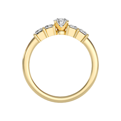 Auspicious Five Stone Ring In 925 Sterling Silver - Thirteen