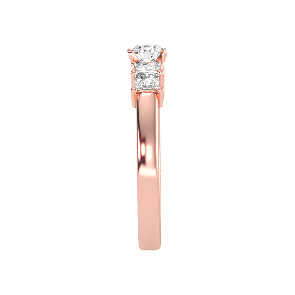 Auspicious Five Stone Ring In 925 Sterling Silver - Five