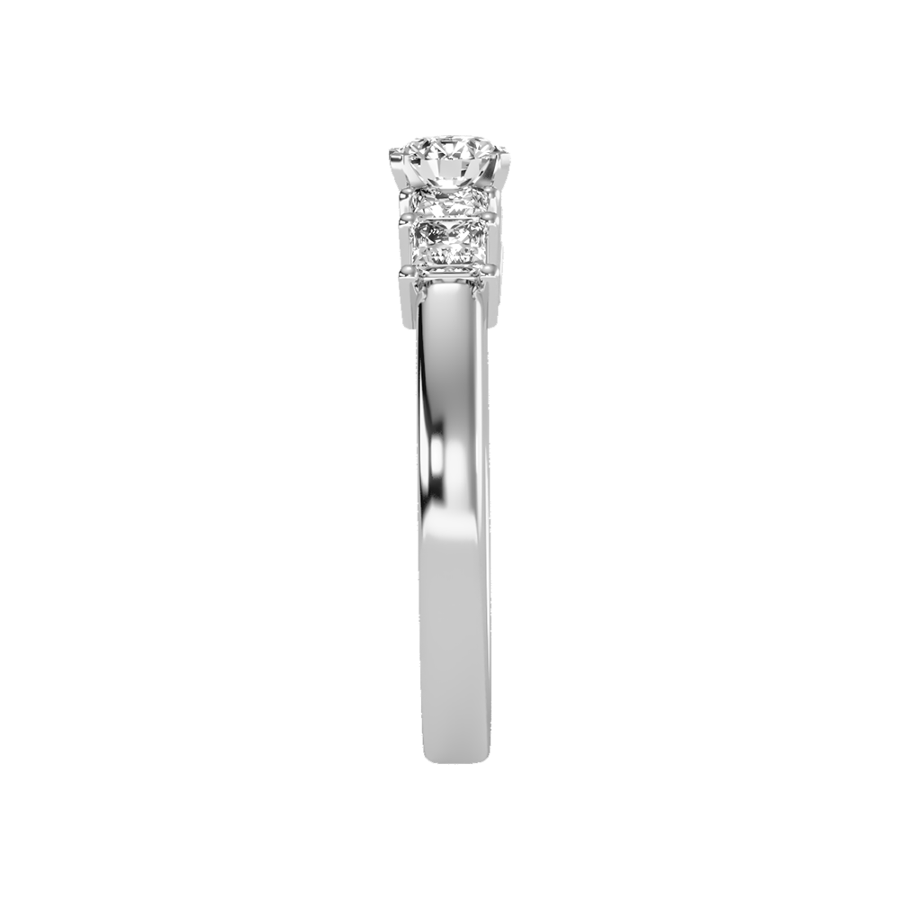 Auspicious Five Stone Ring In 925 Sterling Silver - Eight