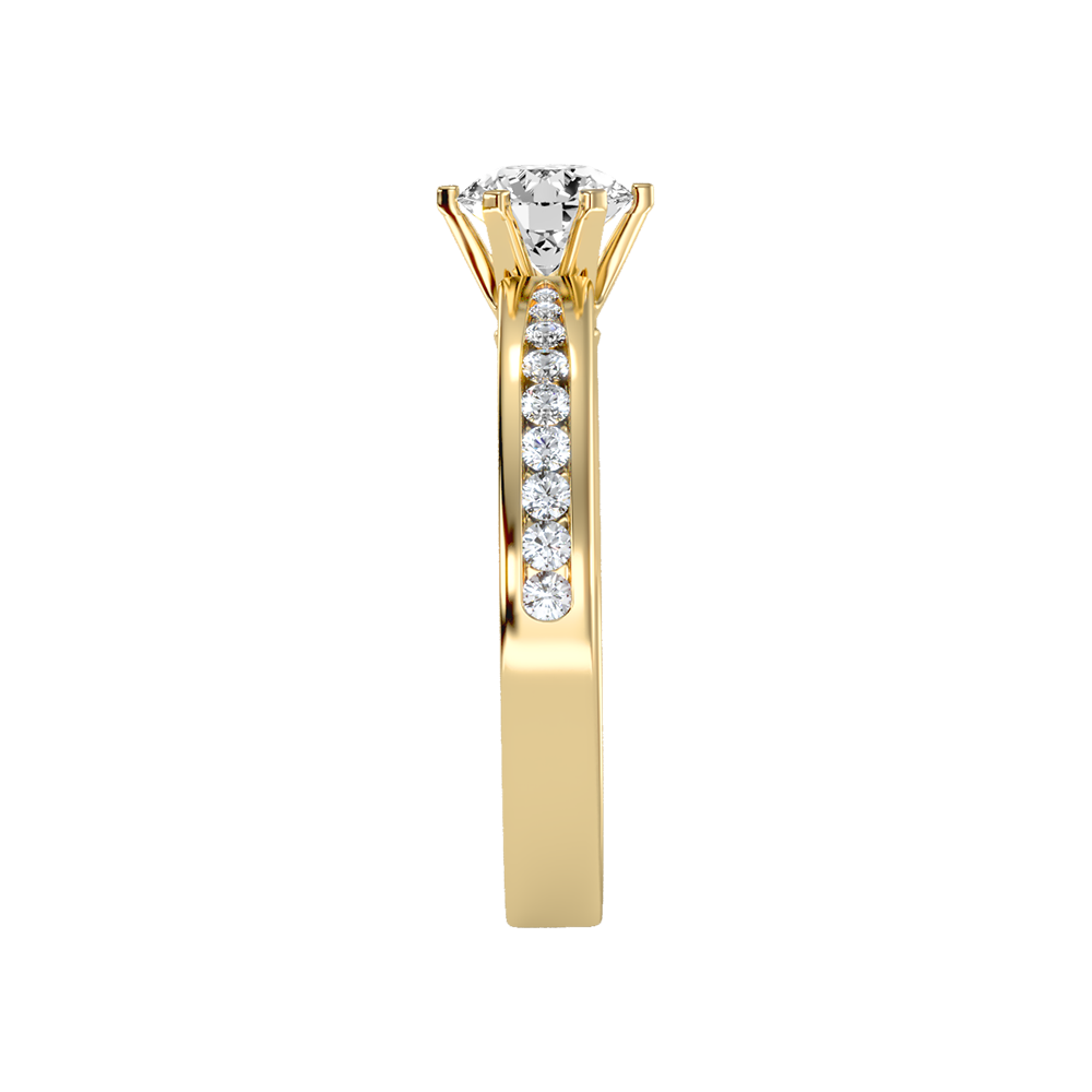 Awesome Solitaire Ring In 925 Sterling Silver - Eleven
