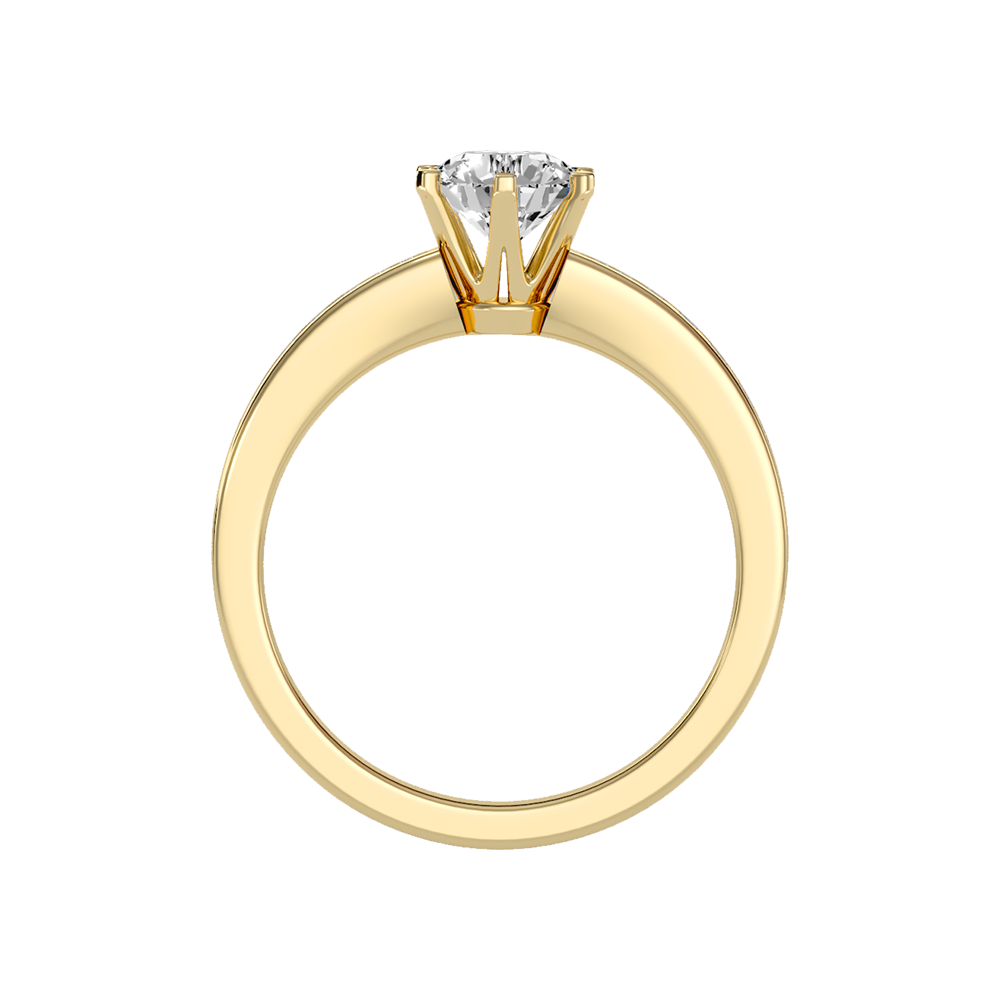 Awesome Solitaire Ring In 925 Sterling Silver - Twelve
