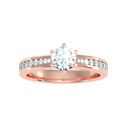 Awesome Solitaire Ring In 925 Sterling Silver - Three