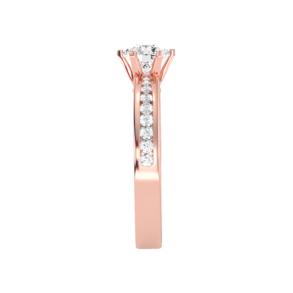 Awesome Solitaire Ring In 925 Sterling Silver - Four