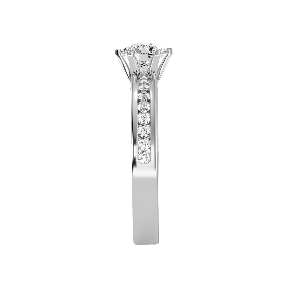 Awesome Solitaire Ring In 925 Sterling Silver - Seven