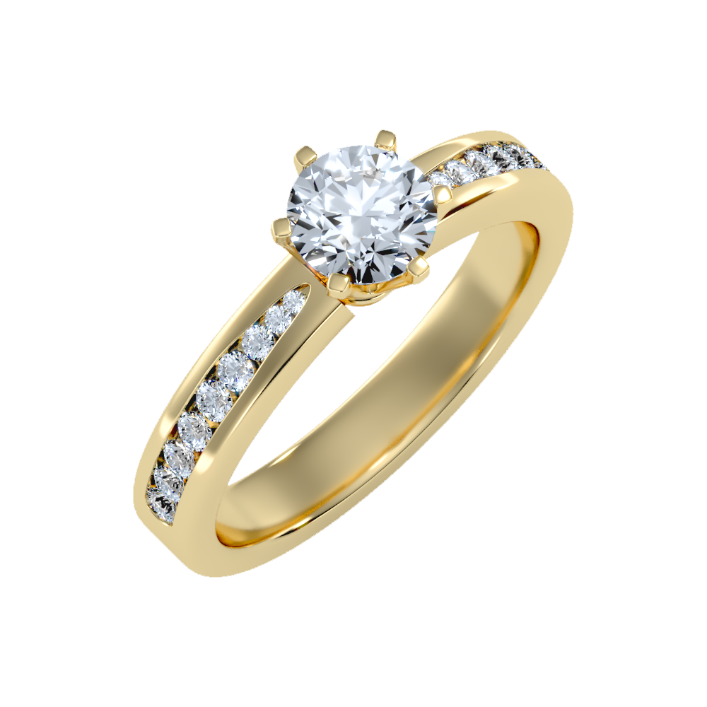 Awesome Solitaire Ring In 925 Sterling Silver - Nine