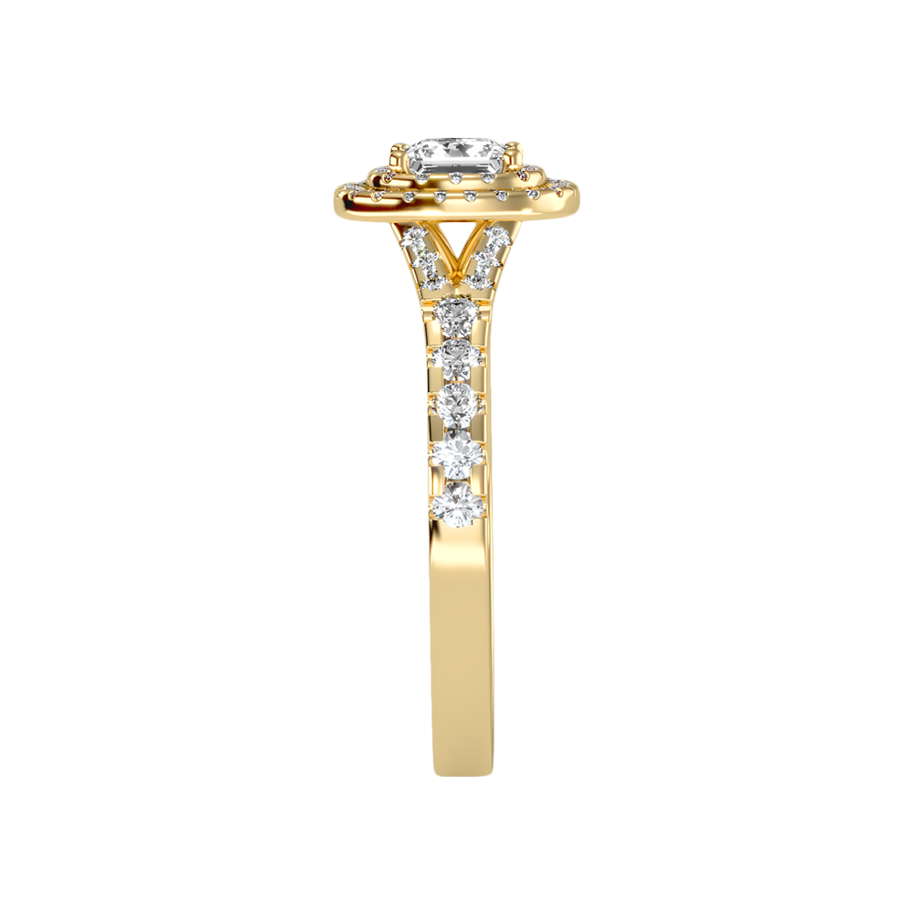 Awe Struck Halo Ring In 925 Sterling Silver - Twelve