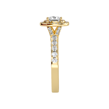 Awe Struck Halo Ring In 925 Sterling Silver - Twelve